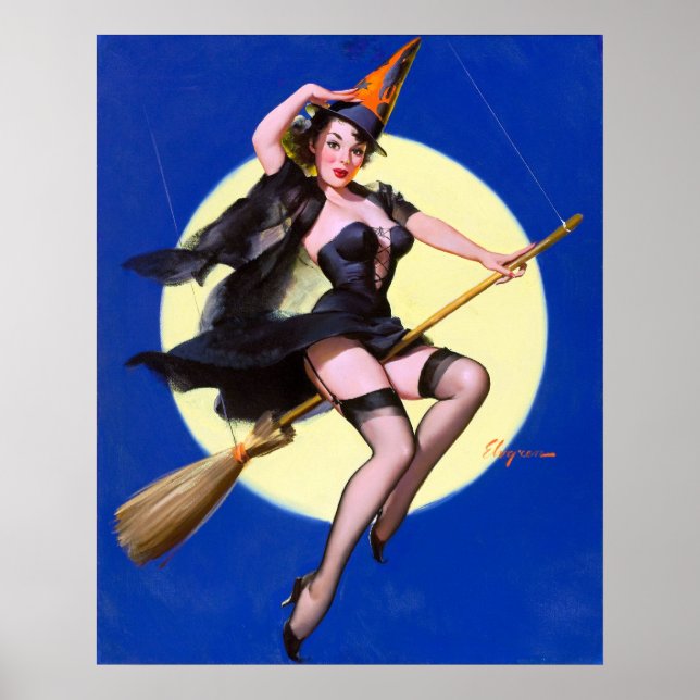 Moonlight Ride Pin Up Poster (Front)
