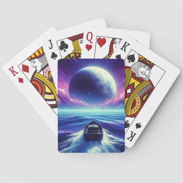 Moonlight Ride Playing Cards (Back)