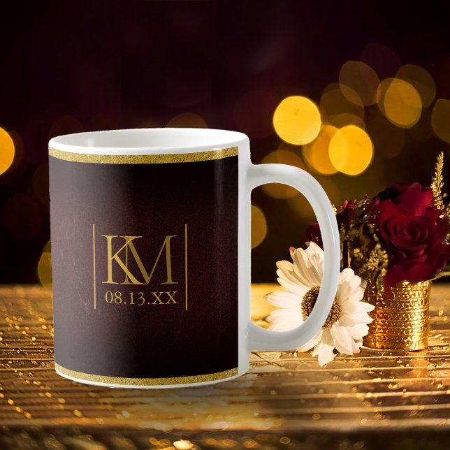 Moonlight Romance Wedding Burgundy ID881 Coffee Mug (Creator Uploaded)