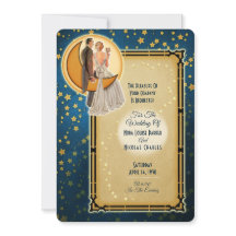 Moonlight Romance Wedding Invitation - Redhead