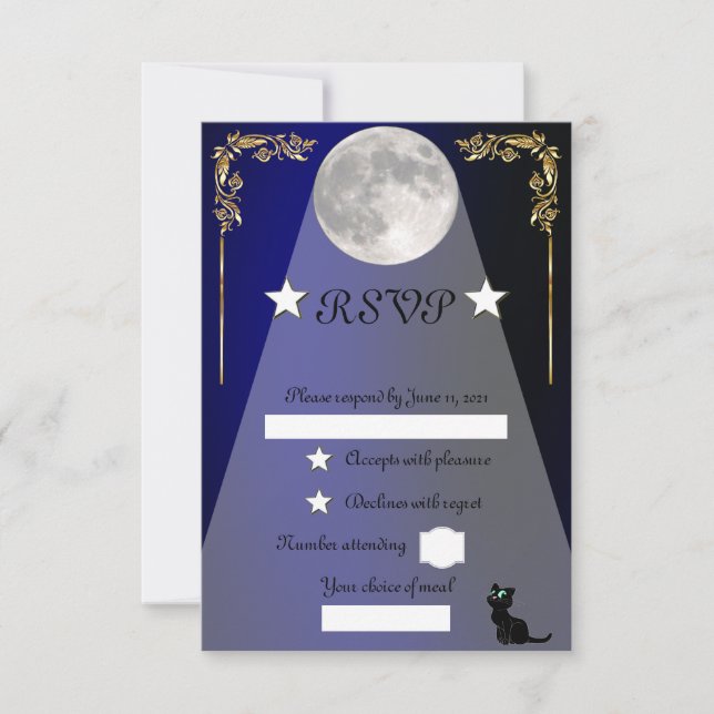 Moonlight RSVP Card (Front)