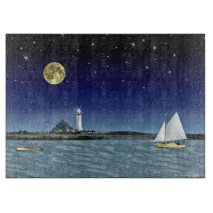 Moonlight Sail Cutting Board
