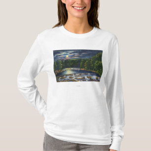 Moonlight Scene on Catskill Creek T-Shirt