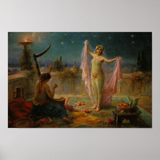Moonlight Serenade by Hans Zatzka - poster (Front)