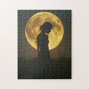 Moonlight Silhouette Puzzle - Dreamy Nightscape