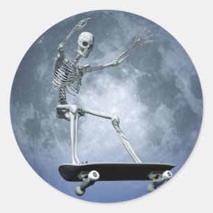 Moonlight Skateboarding sticker