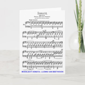 Moonlight-Sonata-Ludwig-Beethoven Card