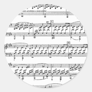 Moonlight-Sonata-Ludwig-Beethoven Classic Round Sticker