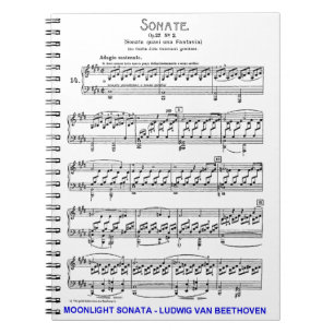 Moonlight-Sonata-Ludwig-Beethoven Notebook