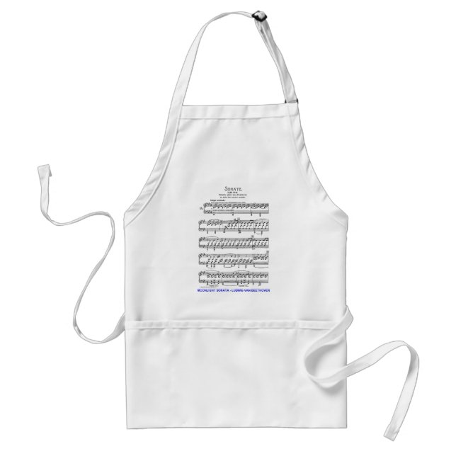Moonlight-Sonata-Ludwig-Beethoven Standard Apron (Front)