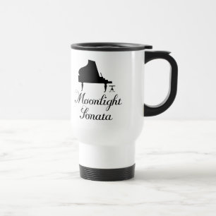 Moonlight Sonata Piano Travel Mug