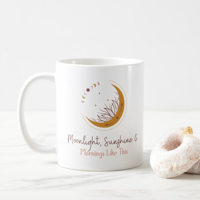 Moonlight, Sunshine & Mornings Like This – Cosy In Coffee Mug (With Donut)