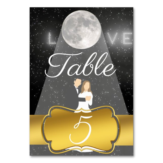 Moonlight Table Number (Front)