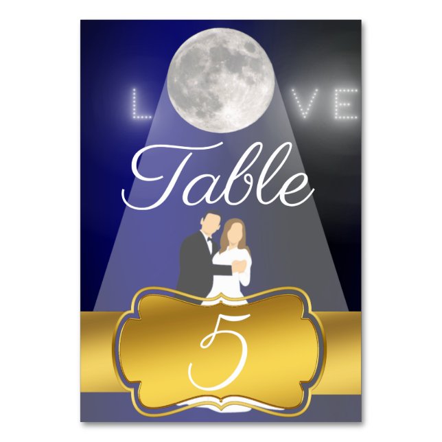 Moonlight Table Number (Front)