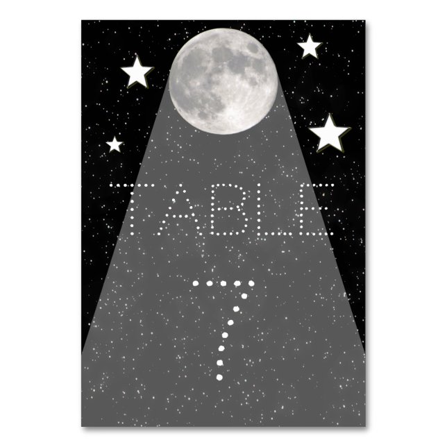 Moonlight Table Number (Front)