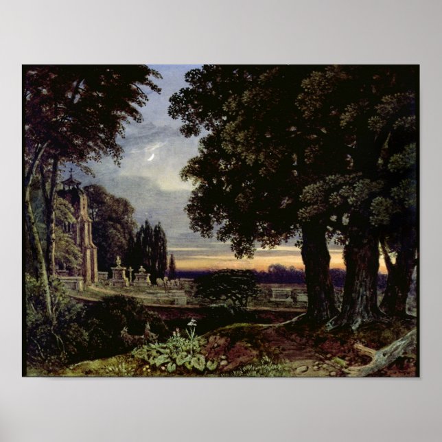 Moonlight, Thoughts in a Churchyard Poster (Front)