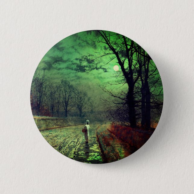 Moonlight Walk  6 Cm Round Badge (Front)