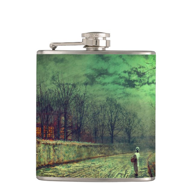 Moonlight Walk  Hip Flask (Front)