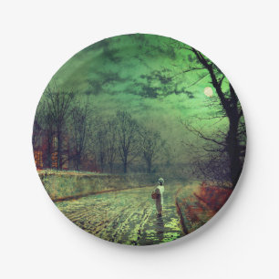 Moonlight Walk  Paper Plate