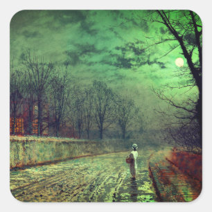 Moonlight Walk  Square Sticker