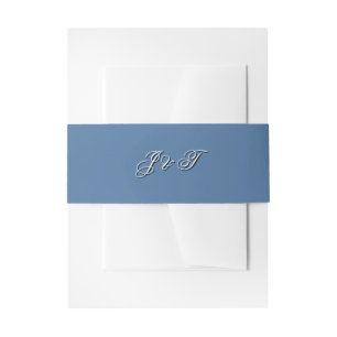 Moonlight Wedding Celestial Love Night Sky Theme Invitation Belly Band