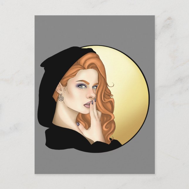 Moonlight Witch Postcard (Front)
