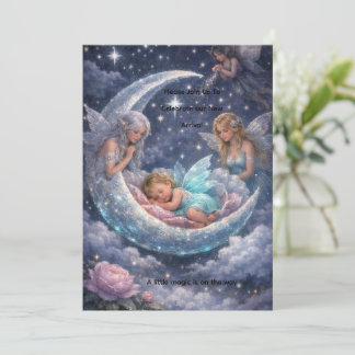 Moonlit Arrival baby invite