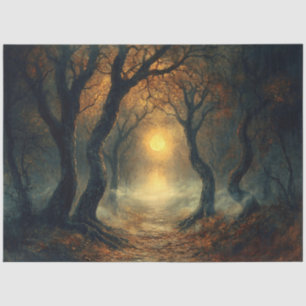 Moonlit Autumn Path Decoupage Tissue Paper