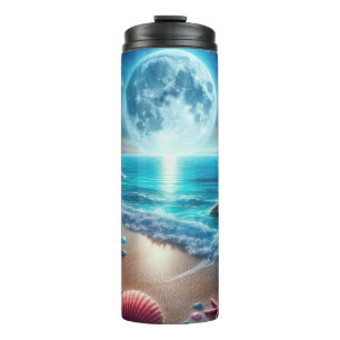 Moonlit Beach Thermal Tumbler