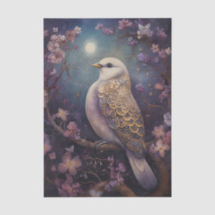 Moonlit Bird Floral Tissue Paper