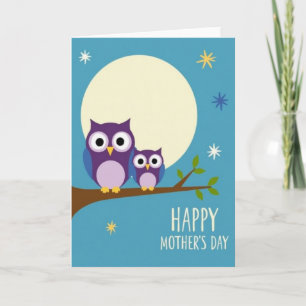 Moonlit Birds Mothers Day Card