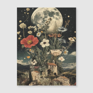 Moonlit Blooms Over Rustic Charm