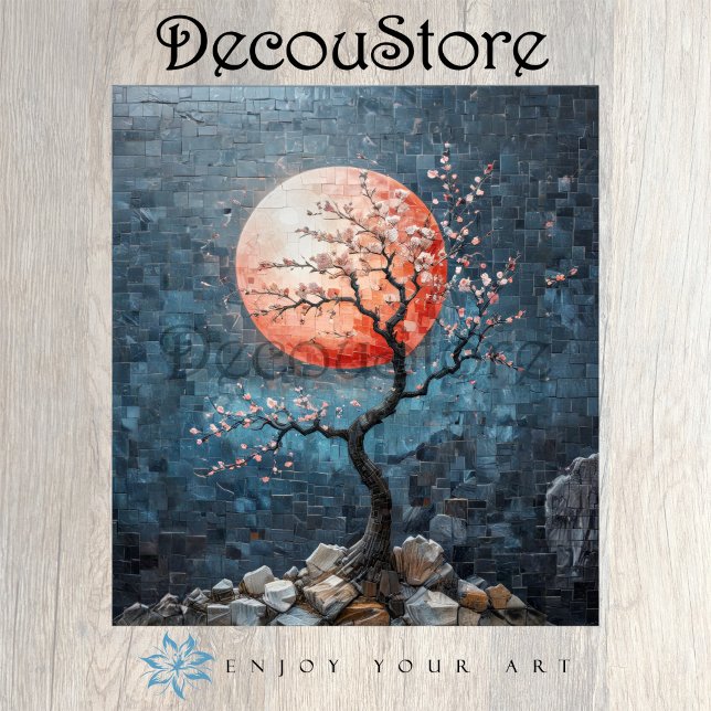 Moonlit Blossom Decoupage Tissue Paper (Creator Uploaded)