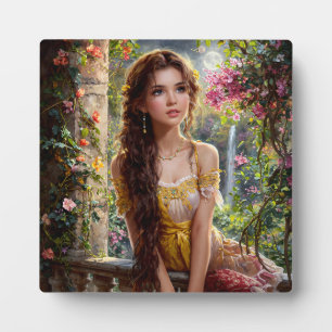 Moonlit Blossom Maiden Plaque