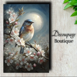 Moonlit Bluebird Song 2 Tissue Paper