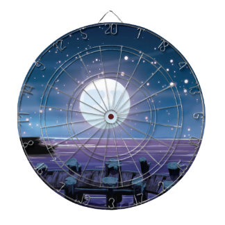 Moonlit Boardwalk Dartboard