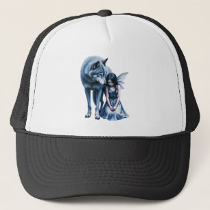 Moonlit Bond – The Wolf and the Gothic Fairy.   Trucker Hat