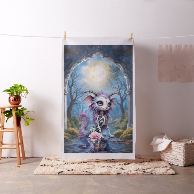 Moonlit Bones – Guardian of Forgotten Dreams.  Fabric (In Situ)