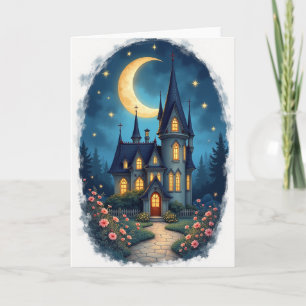 Moonlit Castle Birthday Card
