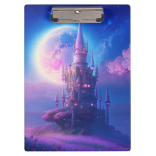 Moonlit Castle Dreams Clipboard