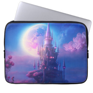 Moonlit Castle Dreams Laptop Sleeve