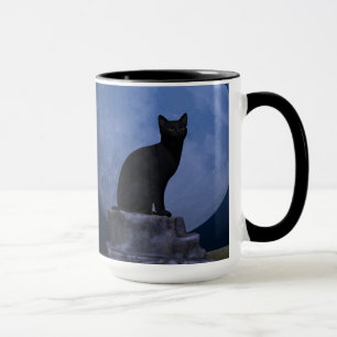 Moonlit Cat Mug