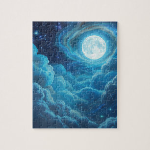 Moonlit Cloud Sky Jigsaw Puzzle