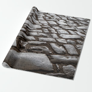Moonlit Cobblestones Wrapping Paper