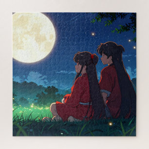 Moonlit Companions Jigsaw Puzzle