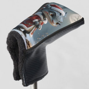 Moonlit Cookie Bandit – The Grey Christmas Dragon. Golf Head Cover