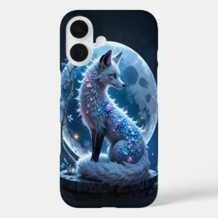 Moonlit Crystal Fox – Guardian of Silent Dreams. iPhone 16 Case