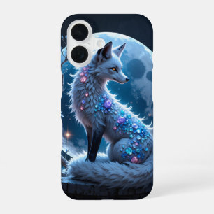 Moonlit Crystal Fox – Guardian of Silent Dreams. iPhone 16 Case