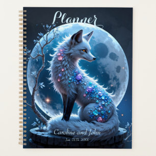 Moonlit Crystal Fox – Guardian of Silent Dreams. Planner