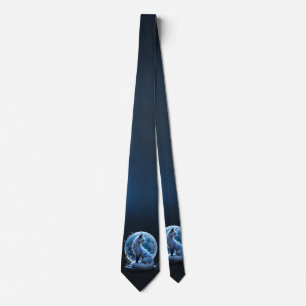 Moonlit Crystal Fox – Guardian of Silent Dreams. Tie